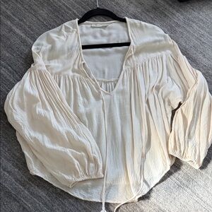 Elegant Cream pheasant blouse by Indah